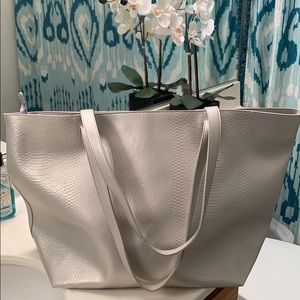 Silver Beach Tote Bag Bath & Body Works
